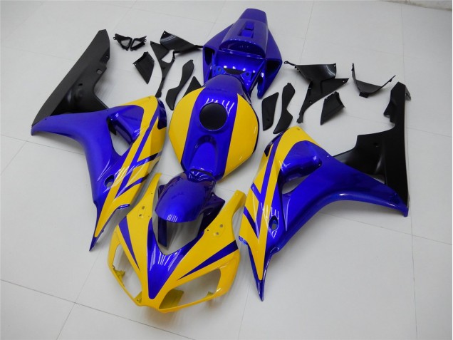 Amarelo Azul Carenagem CBR 1000RR 2006-2007 Amarelo Azul Carenagem CBR 1000RR 2006-2007
