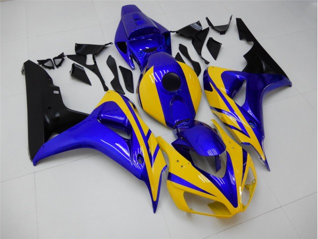 Amarelo Azul Carenagem CBR 1000RR 2006-2007 Amarelo Azul Carenagem CBR 1000RR 2006-2007