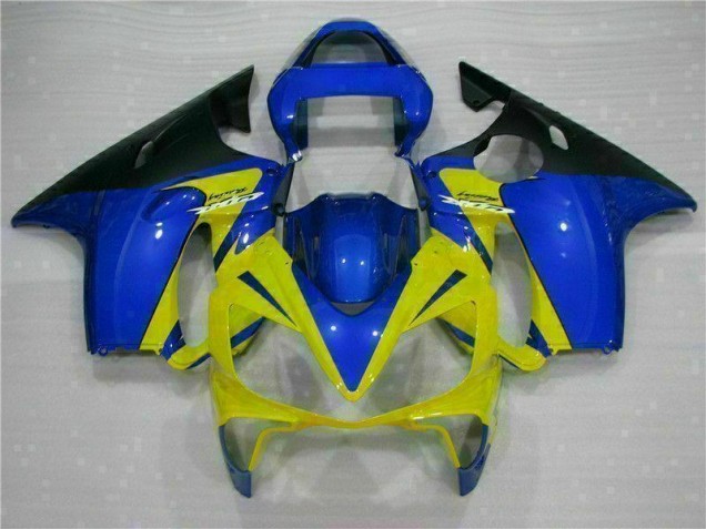 Amarelo Azul Carenagem CBR 600 F4i 2001-2003 Amarelo Azul Carenagem CBR 600 F4i 2001-2003