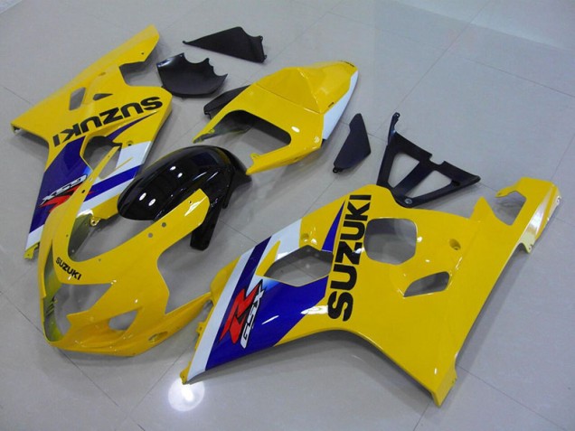 Amarelo Azul Carenagem GSXR 750 K4 2004-2005 Amarelo Azul Carenagem GSXR 750 K4 2004-2005