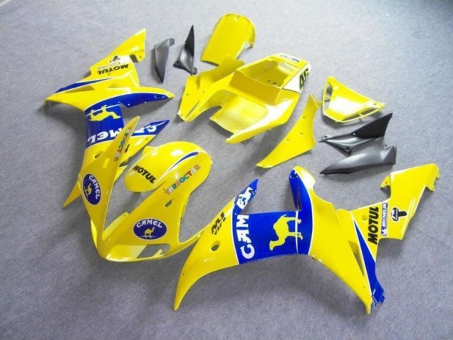Amarelo Azul Motul Camelo Carenagem R6 2003-2005 Amarelo Azul Motul Camelo Carenagem R6 2003-2005