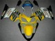 Amarelo Branco Carenagem CBR 600 F4i 2001-2003 Amarelo Branco Carenagem CBR 600 F4i 2001-2003