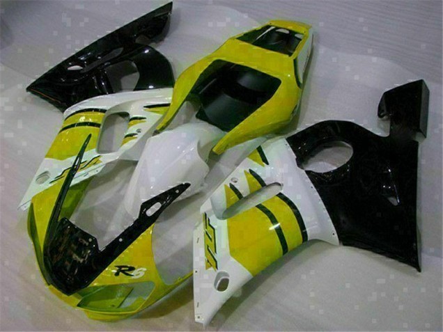 Amarelo Branco Carenagem R6 1998-2002 Amarelo Branco Carenagem R6 1998-2002