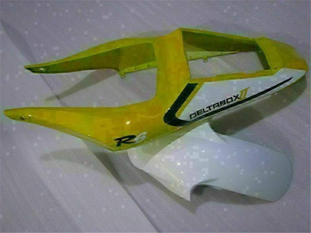 Amarelo Branco Carenagem R6 1998-2002 Amarelo Branco Carenagem R6 1998-2002