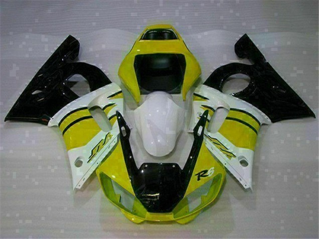 Amarelo Branco Carenagem R6 1998-2002 Amarelo Branco Carenagem R6 1998-2002