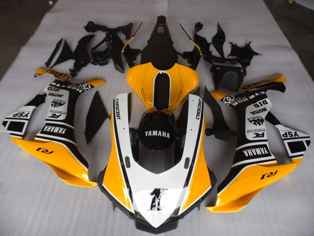 Amarelo Branco Preto Carenagem R1 2015-2019 Amarelo Branco Preto Carenagem R1 2015-2019