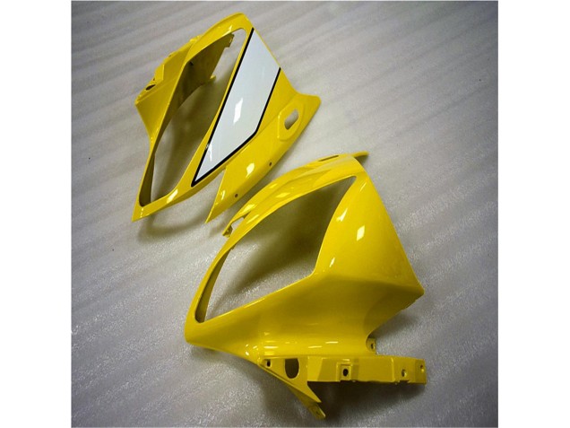 Amarelo Branco Preto Plástico R6 2006-2007 Amarelo Branco Preto Plástico R6 2006-2007