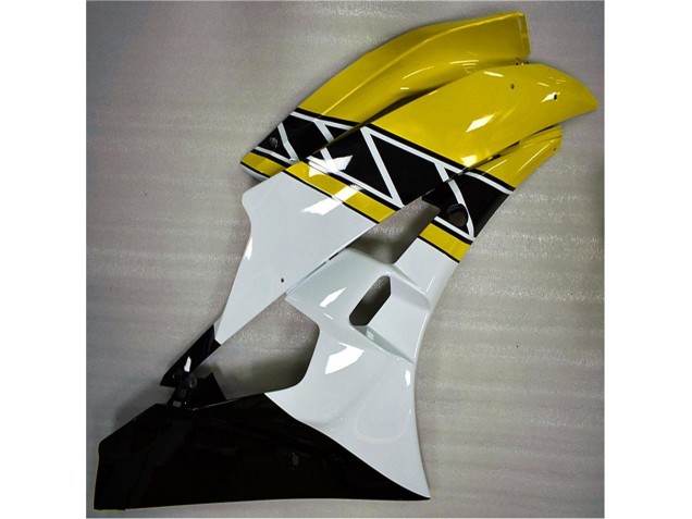 Amarelo Branco Preto Plástico R6 2006-2007 Amarelo Branco Preto Plástico R6 2006-2007