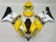 Amarelo Branco Preto Plástico R6 2006-2007 Amarelo Branco Preto Plástico R6 2006-2007