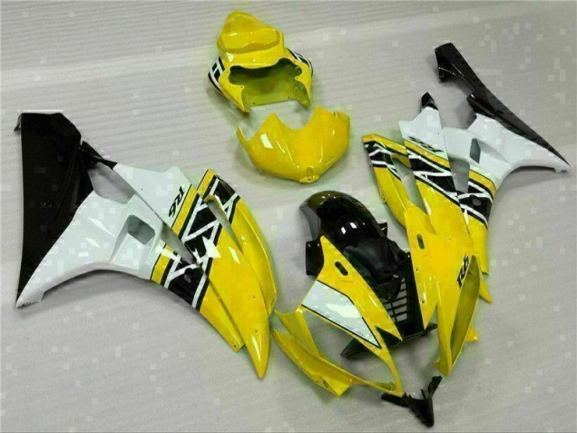 Amarelo Branco Preto Plásticos R6 2006-2007 Amarelo Branco Preto Plásticos R6 2006-2007