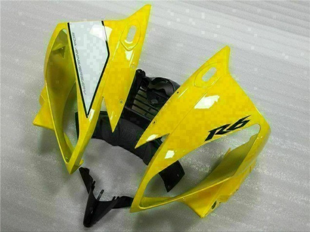 Amarelo Branco Preto Plásticos R6 2006-2007 Amarelo Branco Preto Plásticos R6 2006-2007