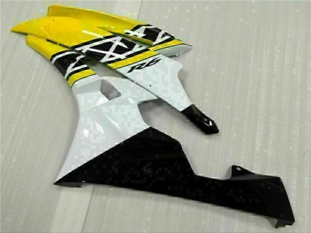Amarelo Branco Preto Plásticos R6 2006-2007 Amarelo Branco Preto Plásticos R6 2006-2007