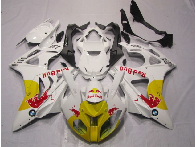 Amarelo Branco RedBull Carenagem S1000RR 2009-2014 Amarelo Branco RedBull Carenagem S1000RR 2009-2014