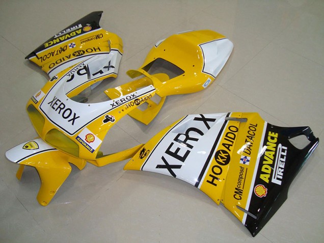 Amarelo Branco Xerox Kit Carenagem Ducati 748 916 996 996S 1993-2005