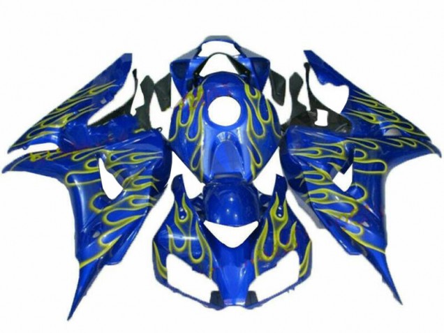 Amarelo Chama Azul Carenagem CBR 1000RR 2008-2011 Amarelo Chama Azul Carenagem CBR 1000RR 2008-2011