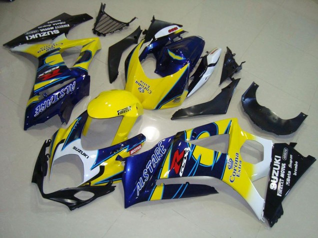 Amarelo Corona Carenagem GSXR 1000 K7 2007-2008 Amarelo Corona Carenagem GSXR 1000 K7 2007-2008