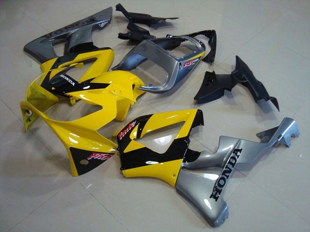 Amarelo Prata Carenagem CBR 900RR 929 2000-2001 Amarelo Prata Carenagem CBR 900RR 929 2000-2001