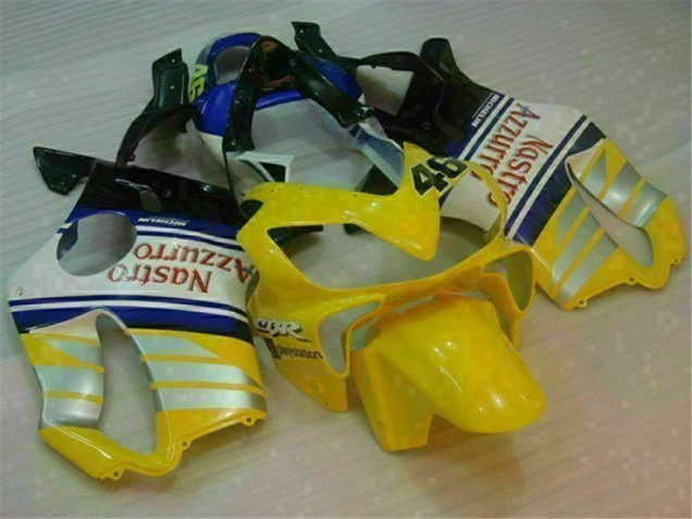 Amarelo Prata Nastro Azzurro Carenagem CBR 600 F4i 2001-2003 Amarelo Prata Nastro Azzurro Carenagem CBR 600 F4i 2001-2003