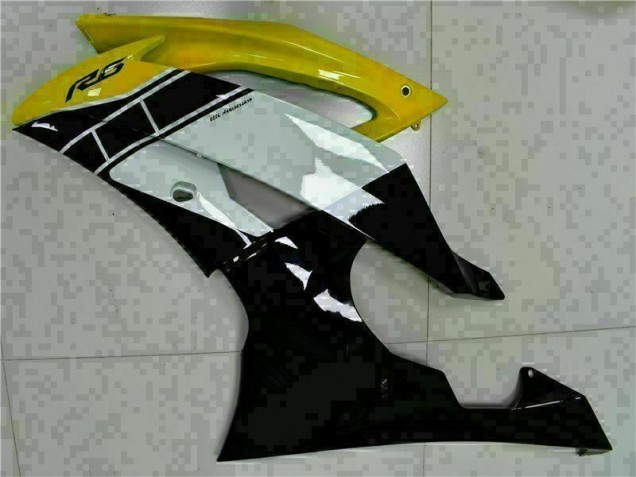 Amarelo Preto Abs Plástico R6 2008-2016 Amarelo Preto Abs Plástico R6 2008-2016