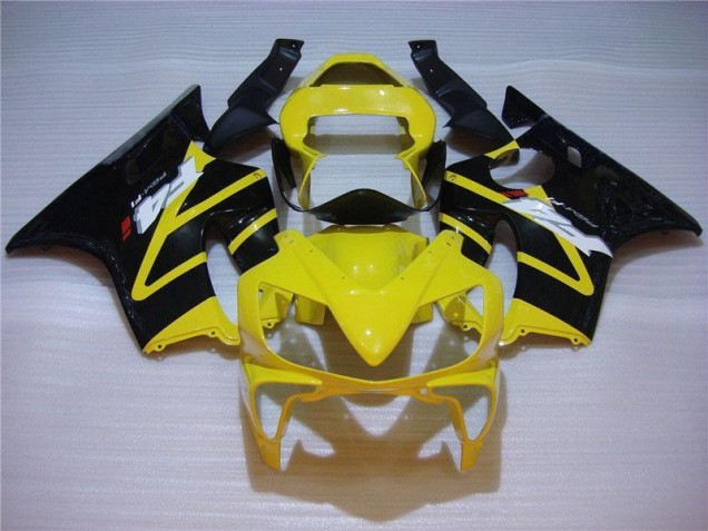 Amarelo Preto Carenagem CBR 600 F4i 2001-2003 Amarelo Preto Carenagem CBR 600 F4i 2001-2003
