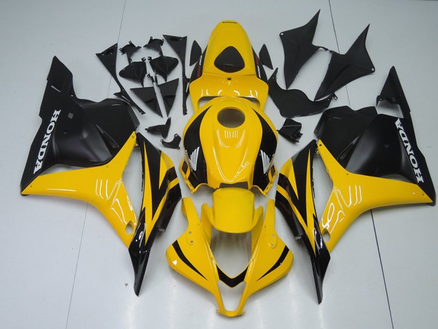 Amarelo Preto Carenagem CBR 600RR 2009-2012 Amarelo Preto Carenagem CBR 600RR 2009-2012