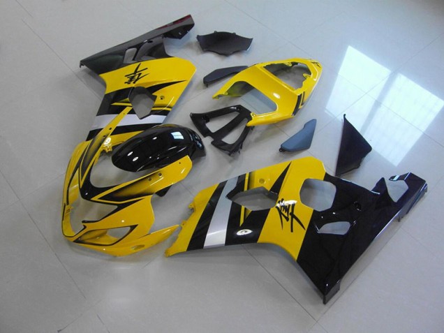 Amarelo Preto Carenagem GSXR 750 K4 2004-2005 Amarelo Preto Carenagem GSXR 750 K4 2004-2005