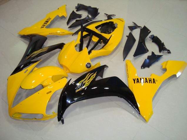 Amarelo Preto Chama Carenagem R1 2004-2006 Amarelo Preto Chama Carenagem R1 2004-2006