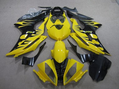 Amarelo Preto Chama Carenagem R6 2008-2016