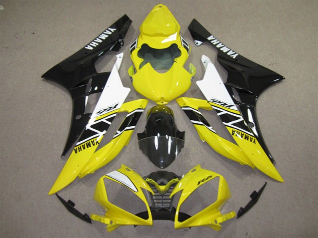Amarelo Preto Decalque Carenagem R6 2006-2007 Amarelo Preto Decalque Carenagem R6 2006-2007