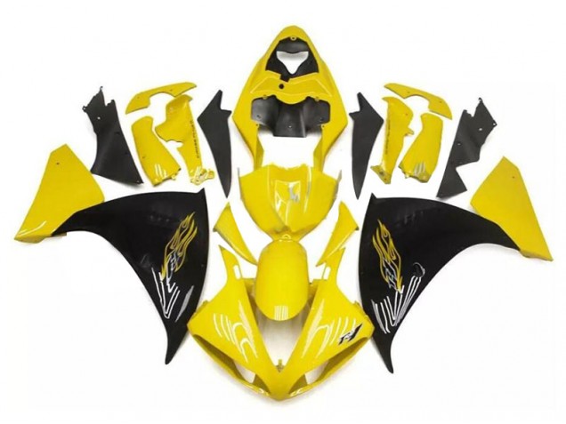 Amarelo Preto Kit Carenagem R1 2009-2011 Amarelo Preto Kit Carenagem R1 2009-2011