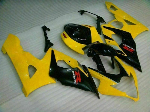 Amarelo Preto Kit Completo Carenagem GSXR 1000 K5 2005-2006 Amarelo Preto Kit Completo Carenagem GSXR 1000 K5 2005-2006