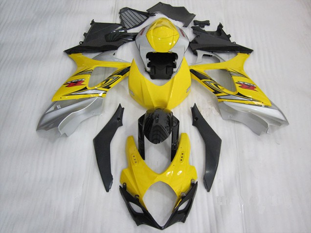 Amarelo Preto Kits Carenagem GSXR 1000 K7 2007-2008