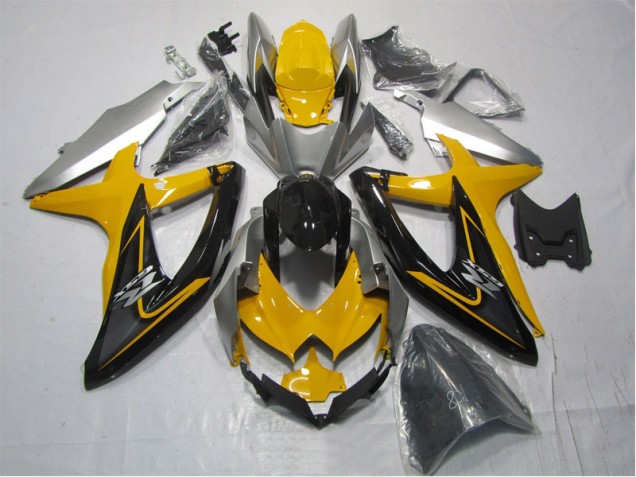 Amarelo Preto Kits Carenagem GSXR 1000 K7 2007-2008 Amarelo Preto Kits Carenagem GSXR 1000 K7 2007-2008