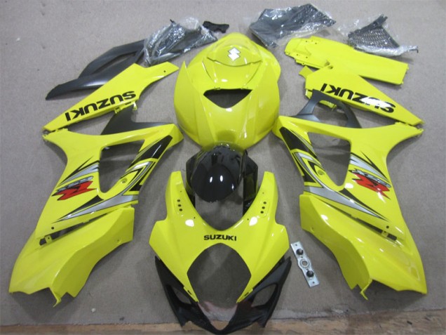 Amarelo Preto Kits Completo Carenagem GSXR 1000 K7 2007-2008 Amarelo Preto Kits Completo Carenagem GSXR 1000 K7 2007-2008