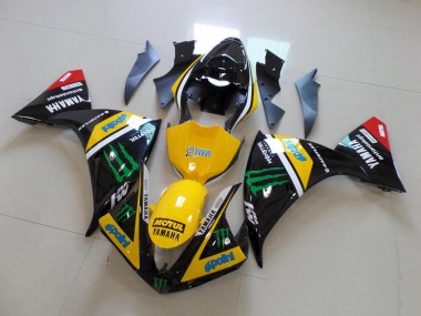 Amarelo Preto Monster Kit Carenagem R1 2012-2014