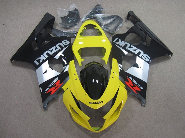 Amarelo Preto Prata Carenagem GSXR 750 K4 2004-2005