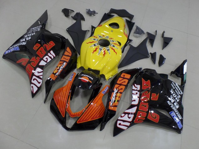 Amarelo Rossi Corrida Carenagem CBR 600RR 2013-2021 Amarelo Rossi Corrida Carenagem CBR 600RR 2013-2021