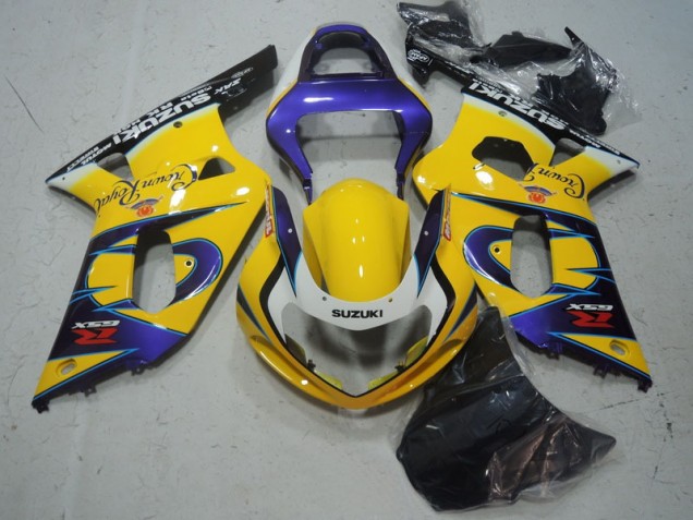 Amarelo Roxo Carenagem GSXR 600 K1 K2 K3 2001-2003 Amarelo Roxo Carenagem GSXR 600 K1 K2 K3 2001-2003
