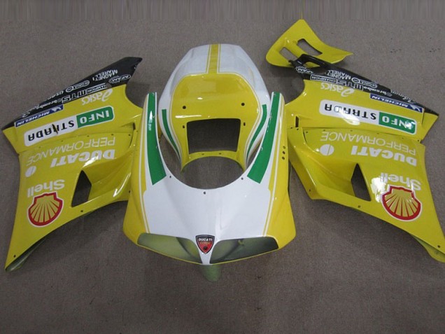 Amarelo Shell Info Strrda Carenagem Ducati 748 1993-2005