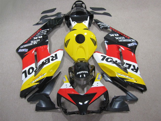 Amarelo Vermelho Repsol Carenagem CBR 1000RR 2004-2005 Amarelo Vermelho Repsol Carenagem CBR 1000RR 2004-2005