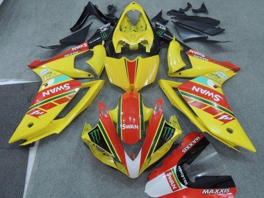 Amarelo Vermelho Swan Carenagem R1 2007-2008