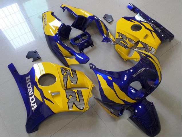 Azul Amarelo Carenagem CBR 250RR MC22 1991-1998 Azul Amarelo Carenagem CBR 250RR MC22 1991-1998