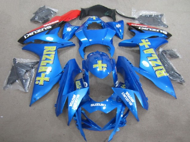Azul Amarelo Rizla Carenagem GSXR 600 K11 2011-2021 Azul Amarelo Rizla Carenagem GSXR 600 K11 2011-2021