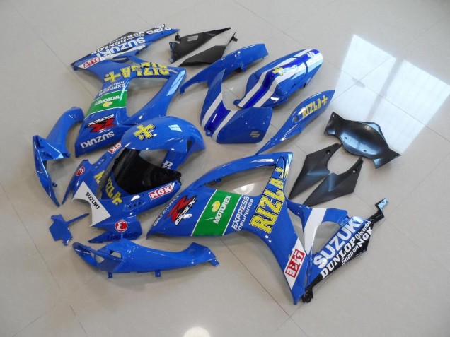 Azul Amarelo Rizla Kits Carenagem GSXR 750 K6 2006-2007