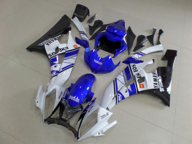 Azul Azul Branco ENEOS Carenagem R6 2006-2007 Azul Azul Branco ENEOS Carenagem R6 2006-2007