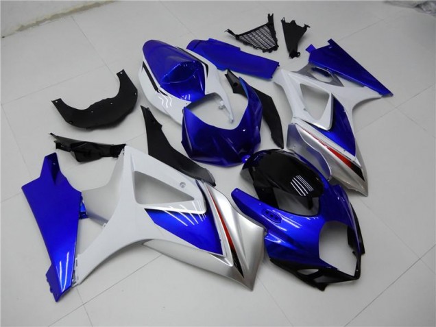 Azul Branco Abs Kits Carenagem GSXR 1000 K7 2007-2008 Azul Branco Abs Kits Carenagem GSXR 1000 K7 2007-2008