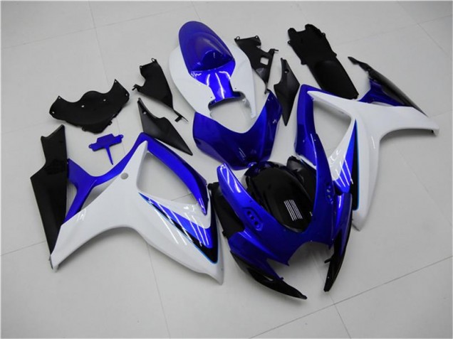 Azul Branco Abs Kits Carenagem GSXR 600 / 750 K6 2006-2007 Azul Branco Abs Kits Carenagem GSXR 600 / 750 K6 2006-2007