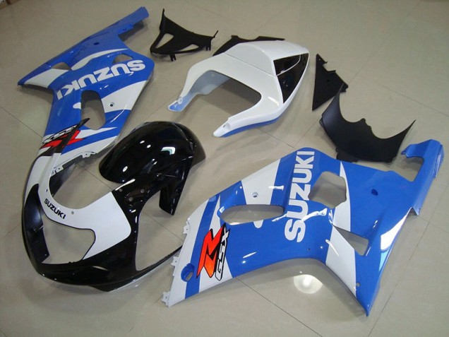 Azul Branco Abs Kits Carenagem GSXR 750 K1 K2 K3 2001-2003 Azul Branco Abs Kits Carenagem GSXR 750 K1 K2 K3 2001-2003