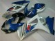 Azul Branco Abs Kits Completos Carenagem GSXR 1000 K7 2007-2008