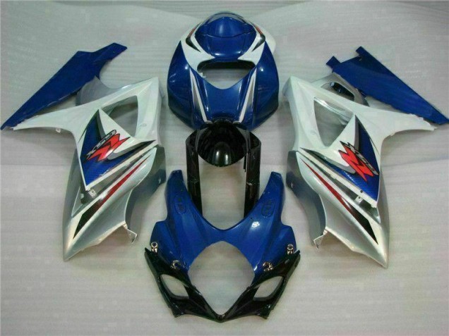 Azul Branco Abs Kits Completos Carenagem GSXR 1000 K7 2007-2008
